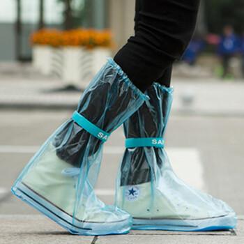 山顶洞人雨鞋套男女通用防水雨天防滑鞋套非一次性雨具加厚耐磨防雨靴