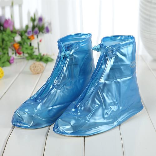 利雨经典便携式雨鞋 男女通用时尚防水防滑防雨鞋套 大童也适用